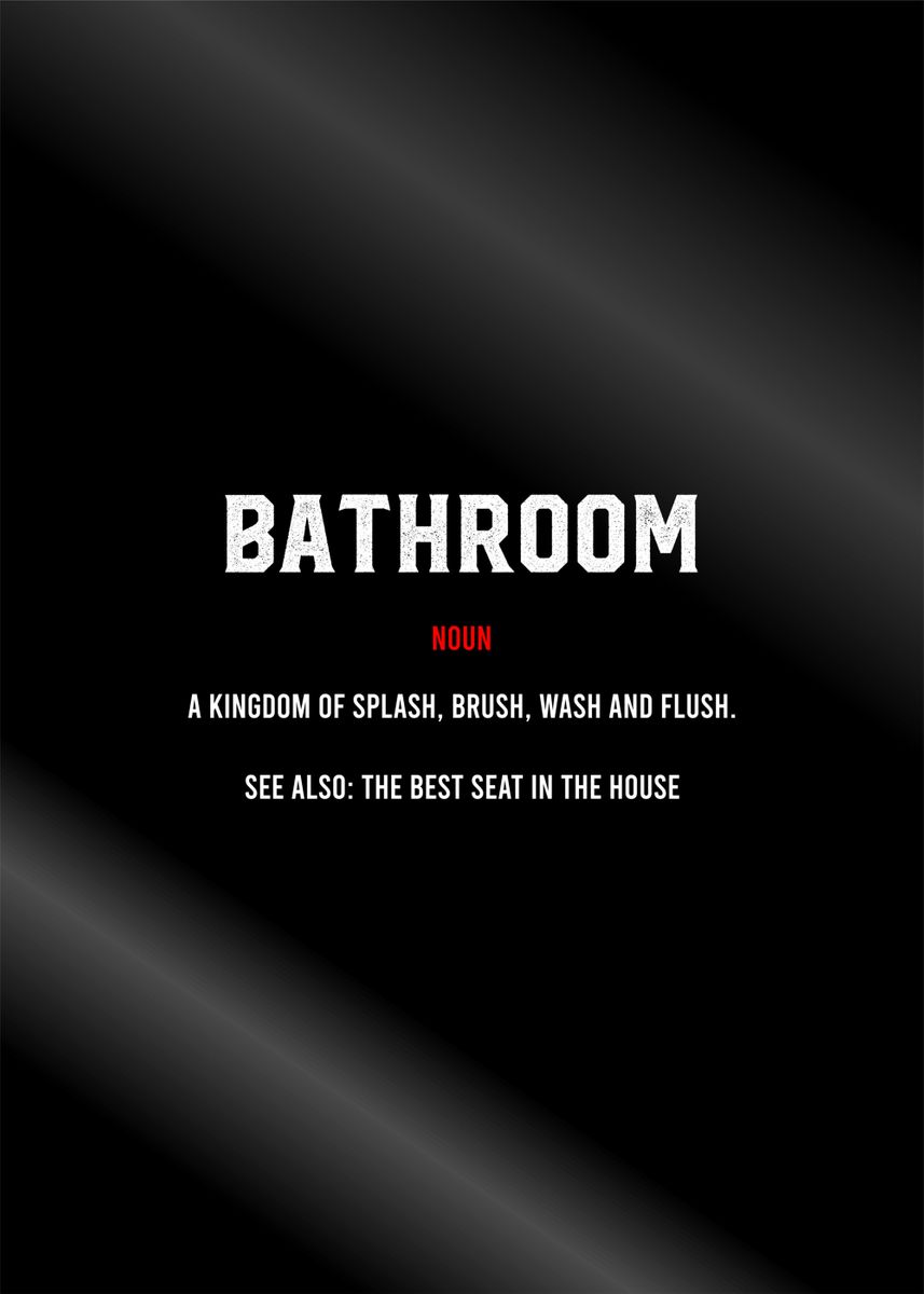 'bathroom' Poster by Bestselling Displate Poster Displate