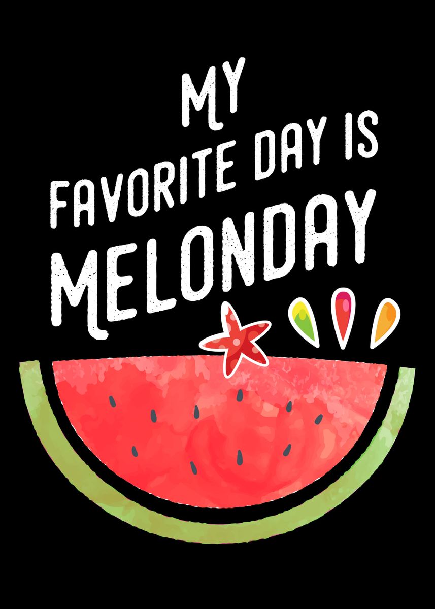 'Watermelon Lover Fruit' Poster, picture, metal print, paint by