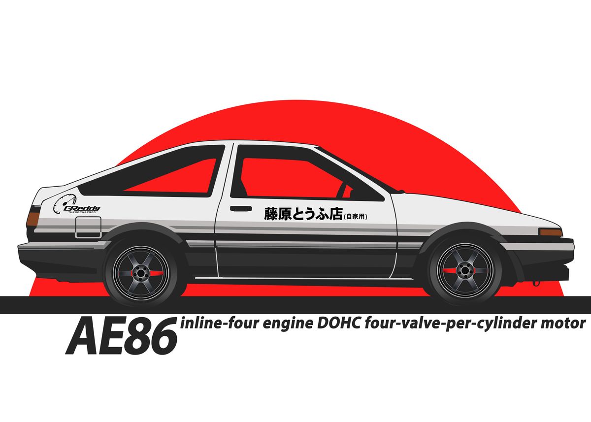 'Toyota AE 86' Poster by Mark Andrew Sabas | Displate