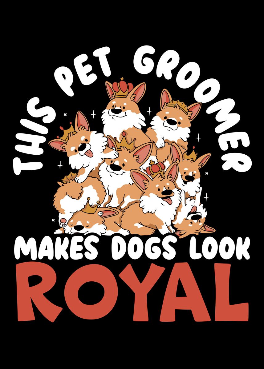 ‘Pet Groomer’ Poster, picture, metal print, paint by NAO | Displate