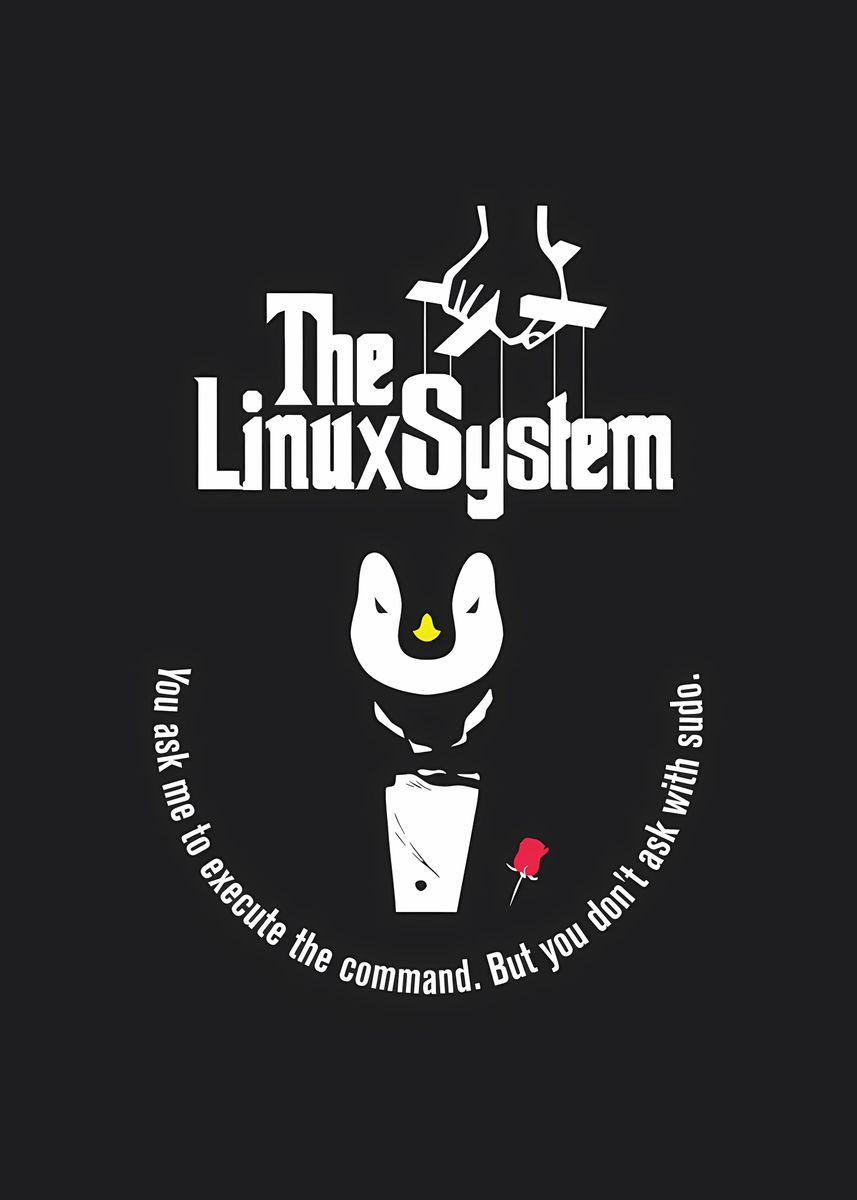 'The Linux System Father Os' Poster by Lunaxys Artwork | Displate