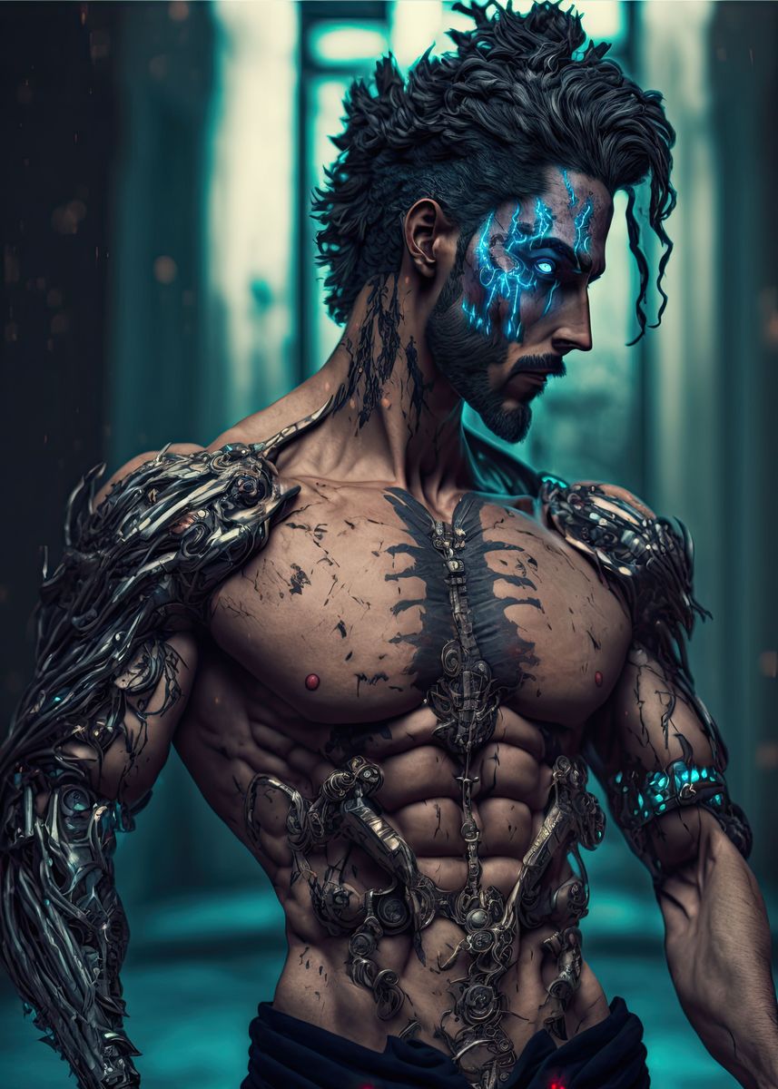 'Cyberpunk Perseus' Poster, picture, metal print, paint by Sunrise Game ...