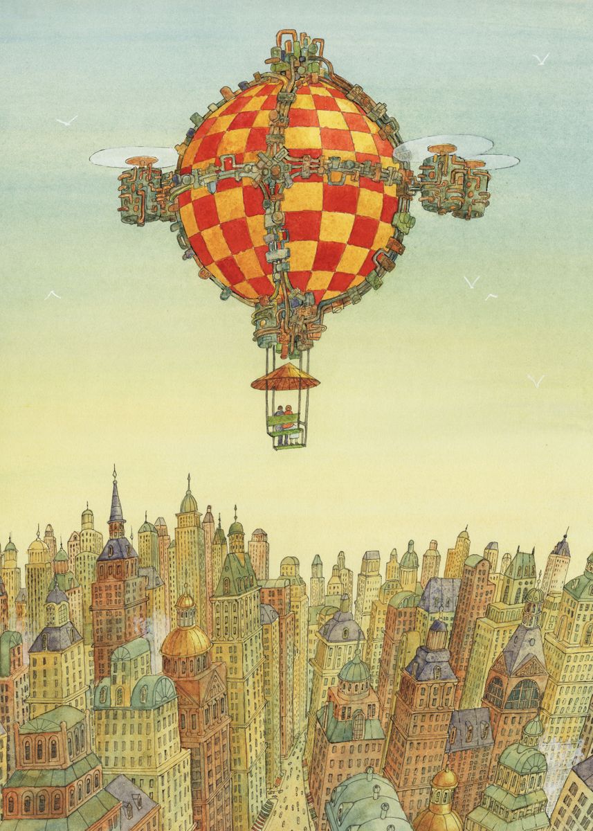 'Flying Balloon' Poster by Ornamirus  | Displate