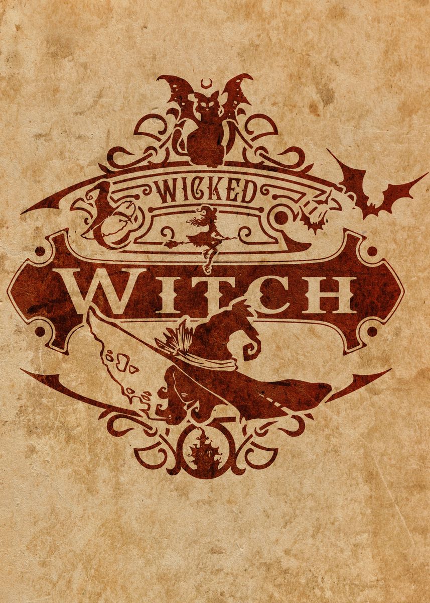 Wicked Witch Poster Picture Metal Print Paint By Loutecrea Displate