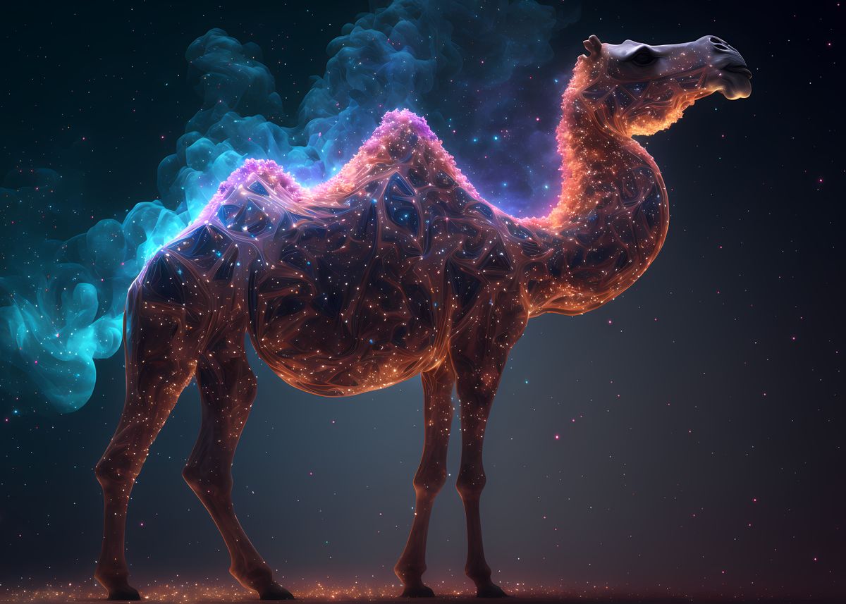'Spirit Animal Camel' Poster by Jiri Hodecek | Displate