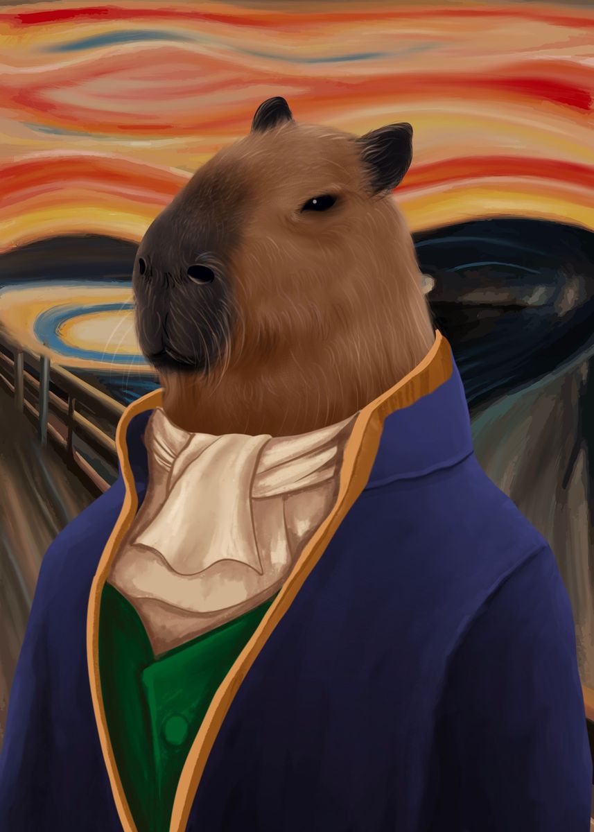 Capybara Meme Posters for Sale