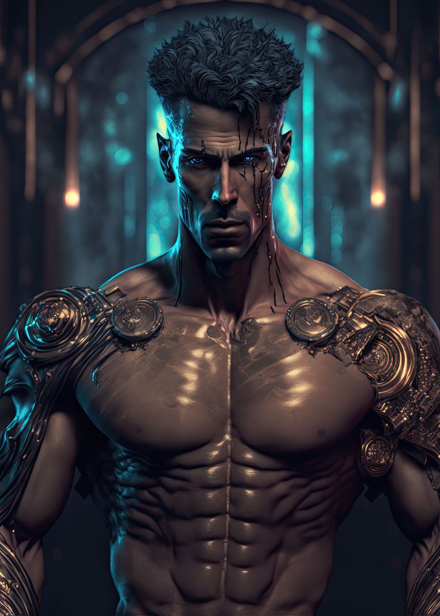 'Cyberpunk Theseus' Poster, picture, metal print, paint by Sunrise Game ...