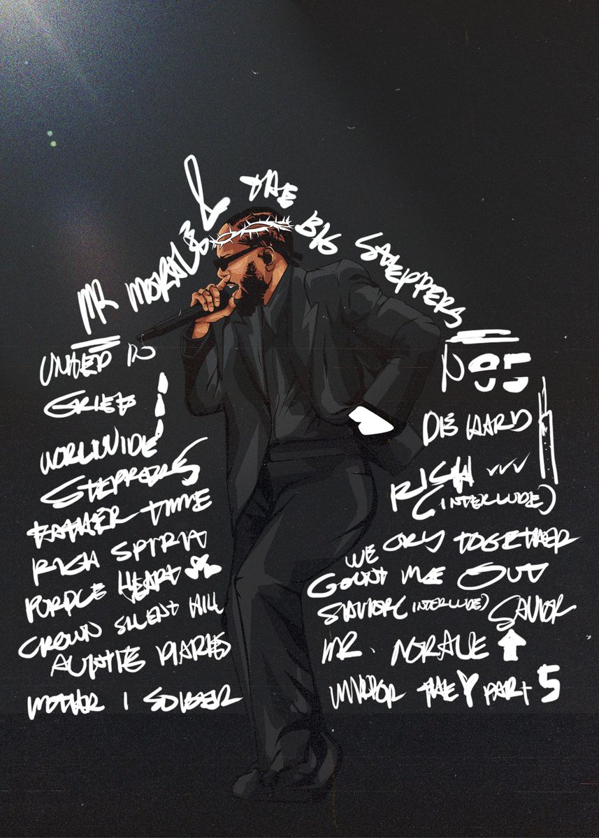 Kendrick Lamar Mr. Morale & the Big Steppers Fan Art Poster 