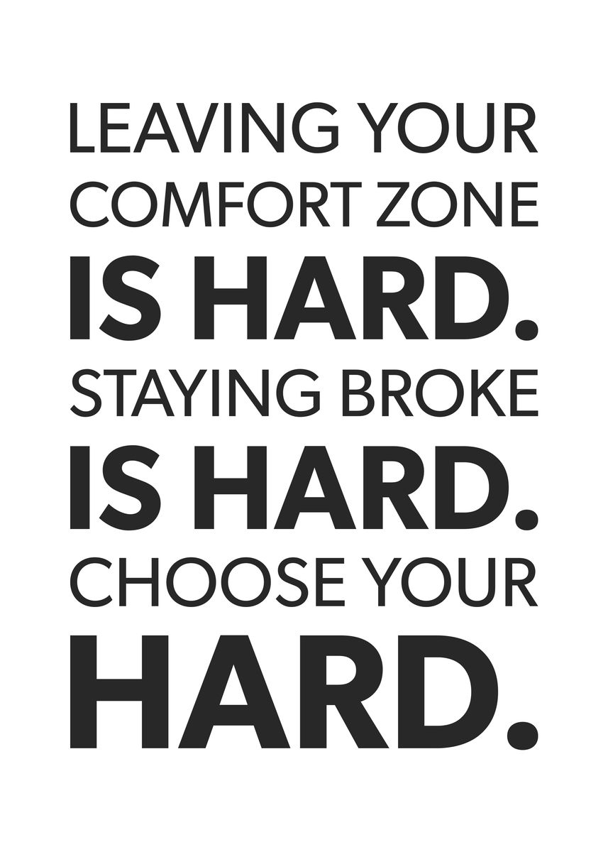 'Choose Your Hard' Poster, picture, metal print, paint by CHAN Displate