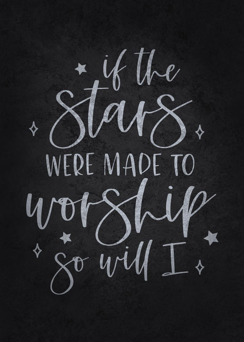 'Stars Made To Worship' Poster, picture, metal print, paint by GOHAN ...