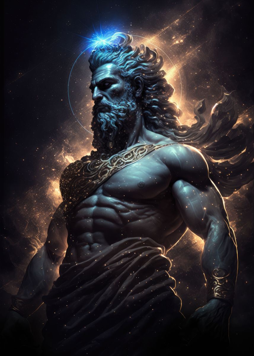 'Greek God Art Style 1' Poster, picture, metal print, paint by murtzart Displate