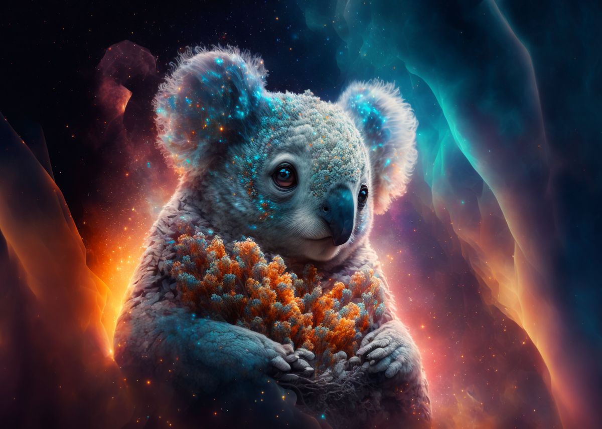 Spirit Animal Koala' Poster by Jiri Hodecek | Displate Spirit Animal Koala' Poster by Jiri Hodecek | Displate