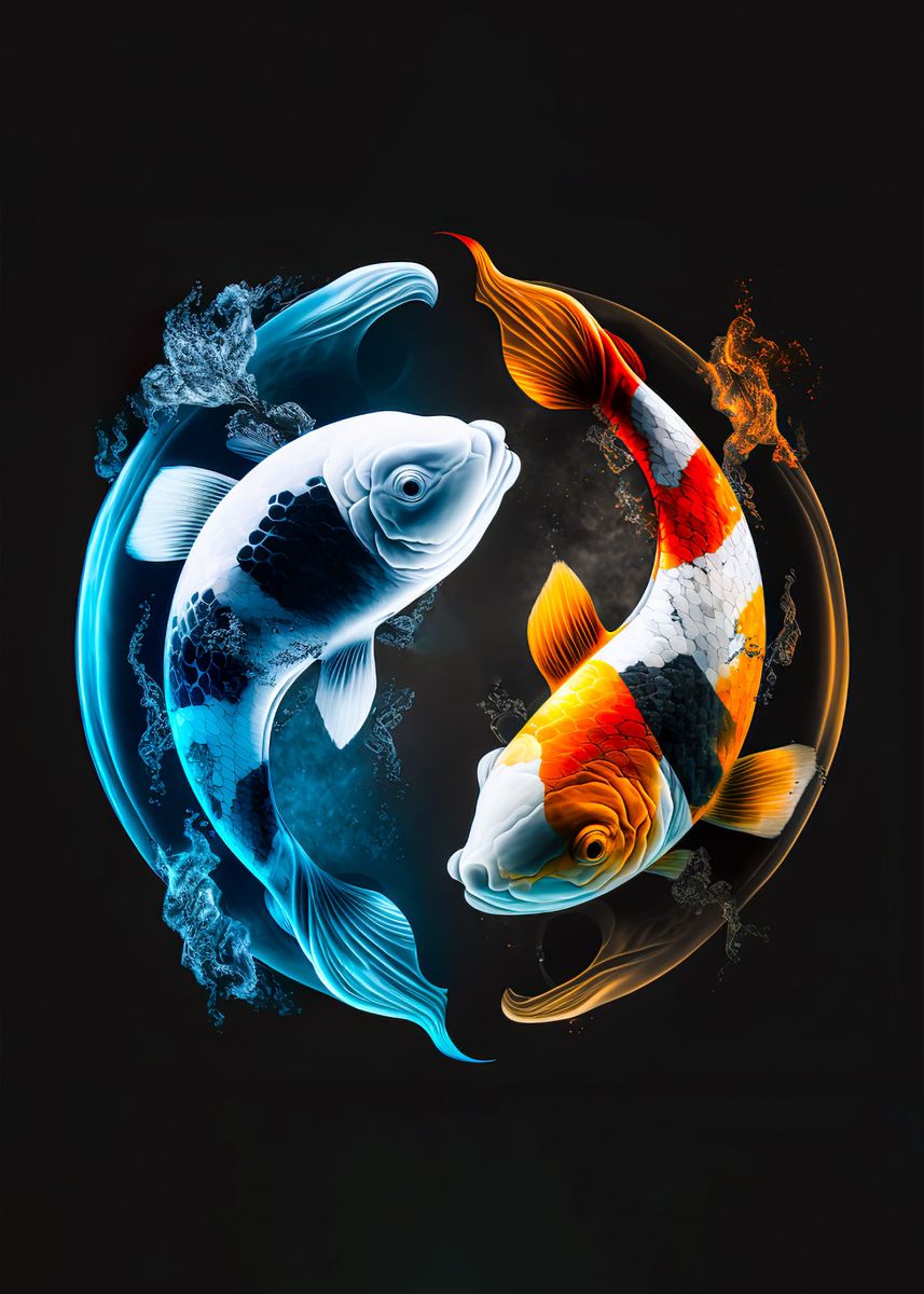 Yin Yang Koi Fish Poster Picture Metal Print Paint By Mark Viraj   A842e4d51e421d09c098a7db7784ae85 5eb38a59320f67869a8710394e727a6b 