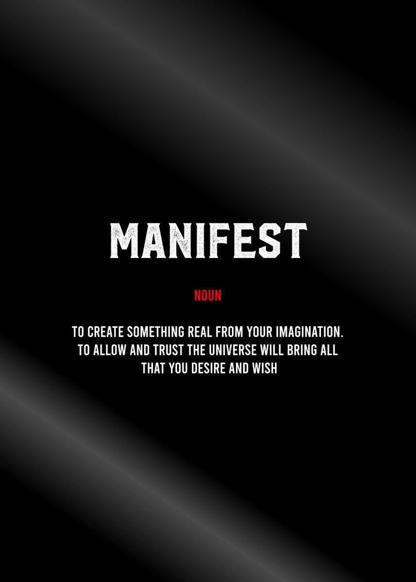 manifest-definition-poster-poster-by-bestselling-displate-poster