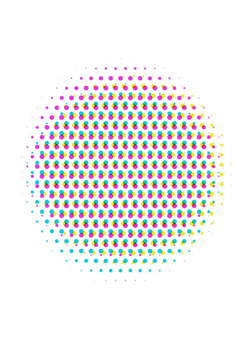 'Dot made of dots matrix bi' Poster by Gianfranco Grenar Displate