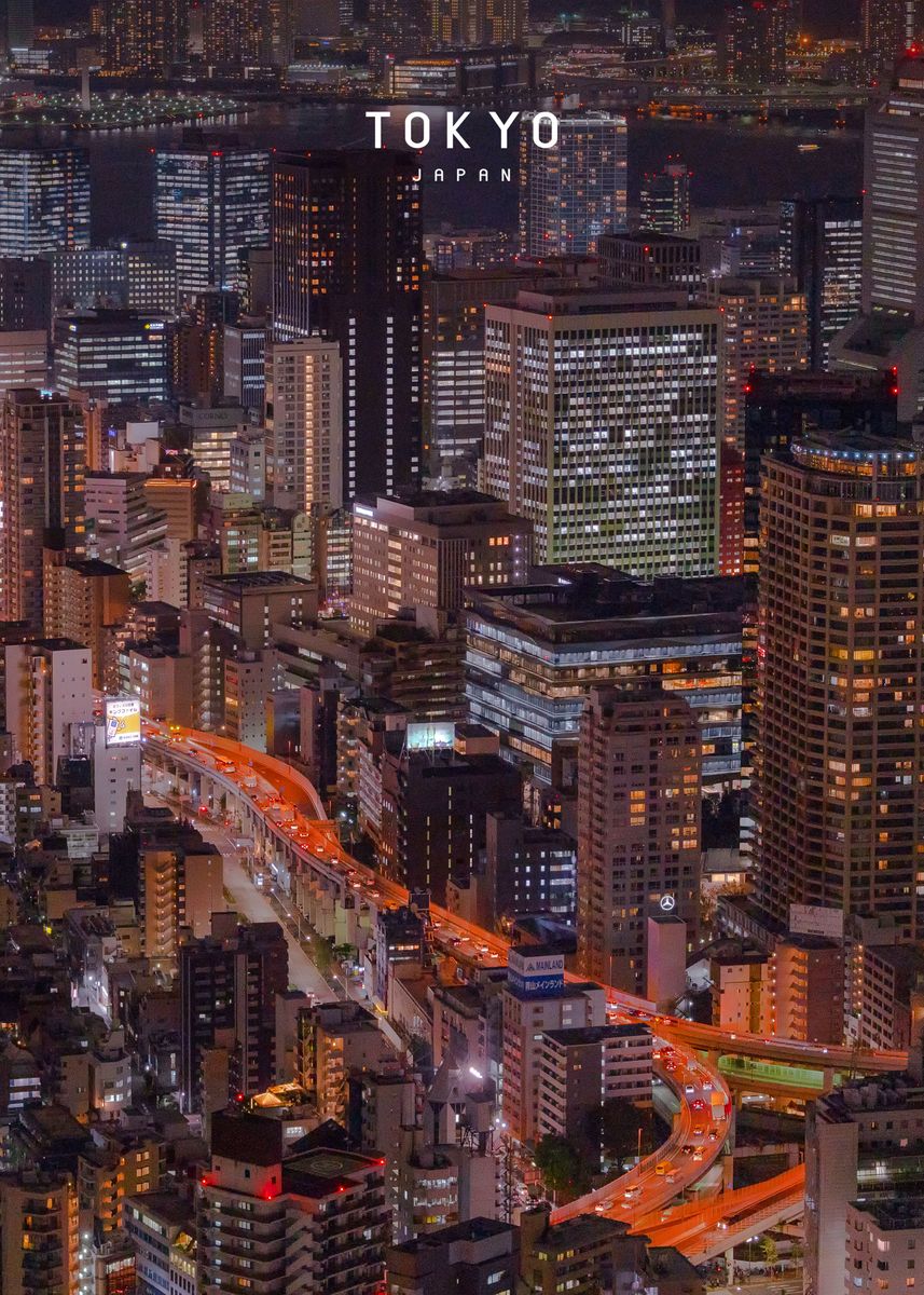 'Tokyo ' Poster, picture, metal print, paint by Famous City | Displate