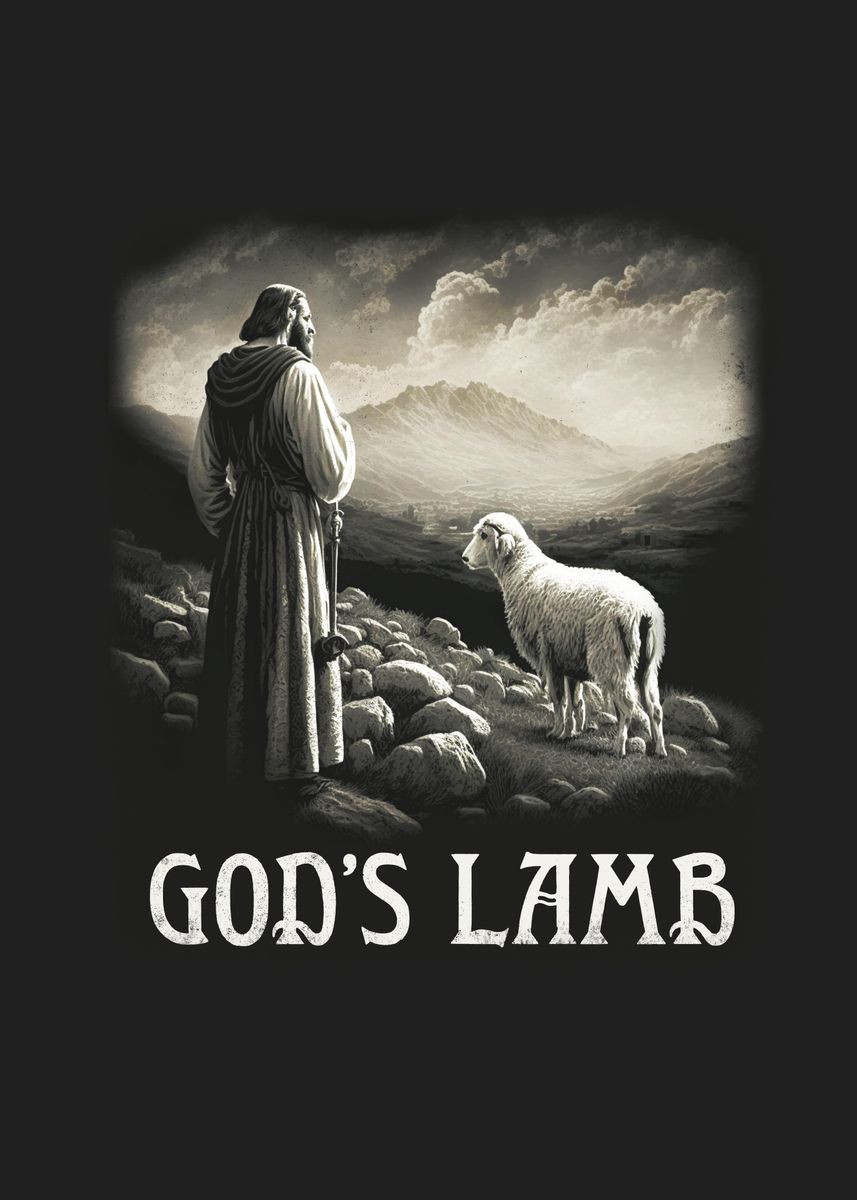 'Gods Lamb Jesus Christ' Poster by Foxxy Merch | Displate