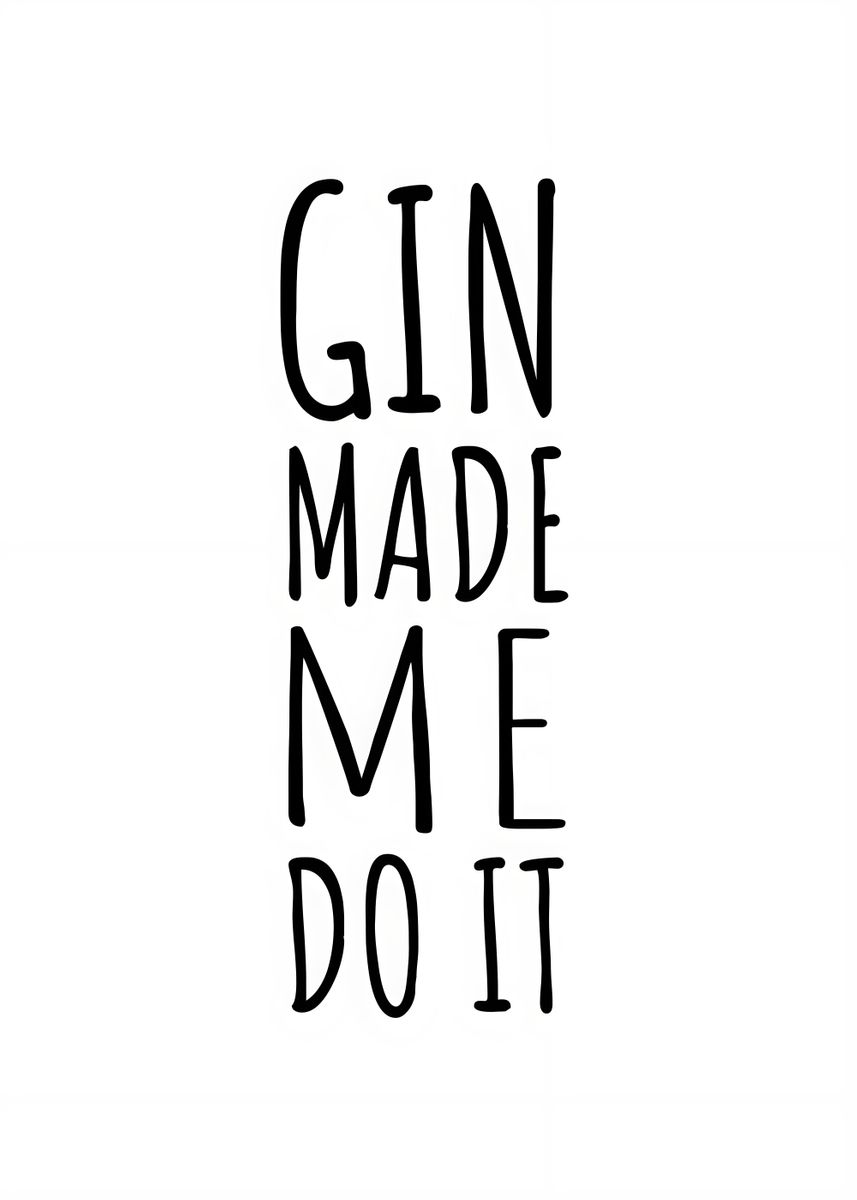 Cuscino In Lino 40x40 Cm Con Frase Divertente 'Gin Made Me Do It' - Regalo Originale Per Amici