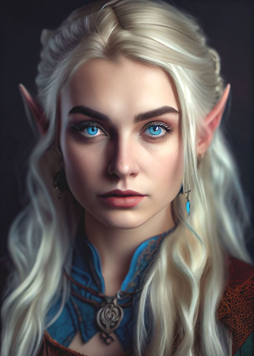 'Beautiful elf' Poster by RichterDesigns | Displate