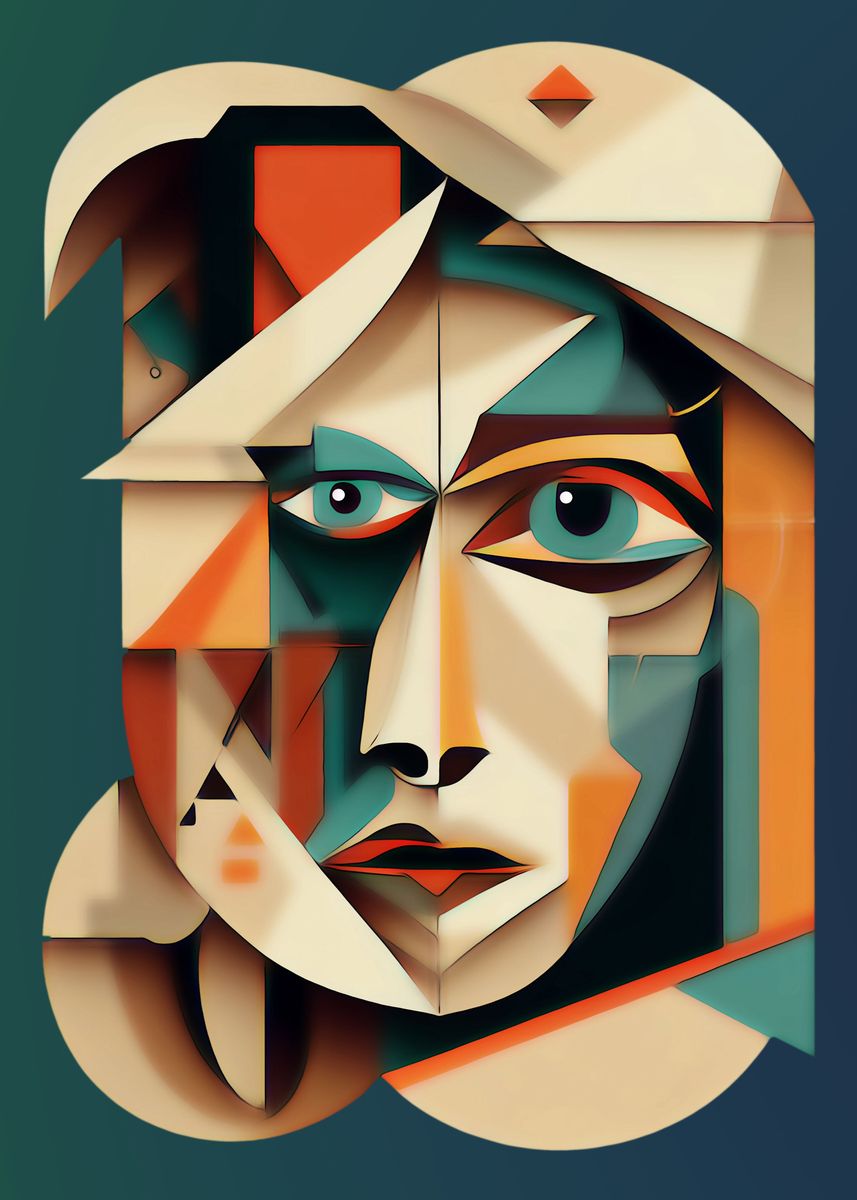 'Picasso Style' Poster, picture, metal print, paint by Monasta | Displate