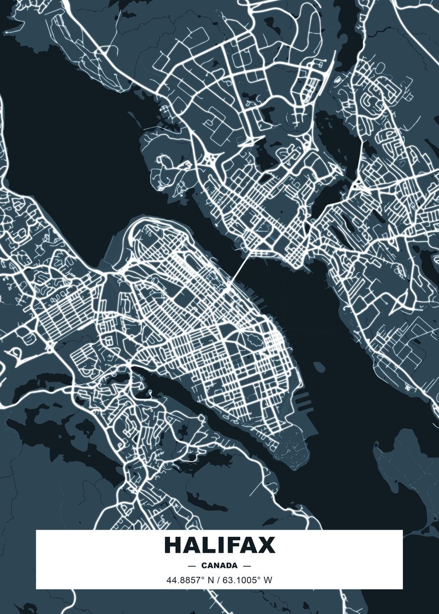 'Halifax' Poster by Bo Kev Displate