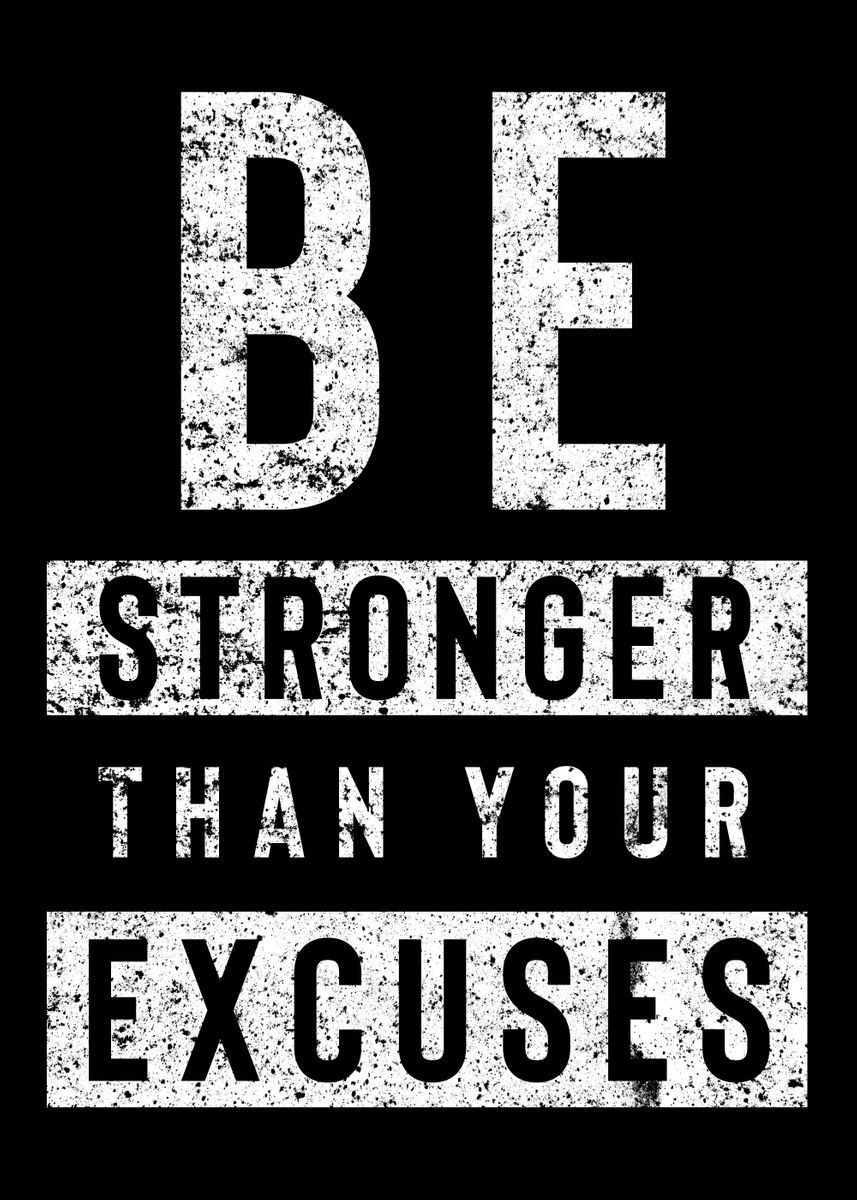 'Gym Motivation Quote' Poster, picture, metal print, paint by Reality ...