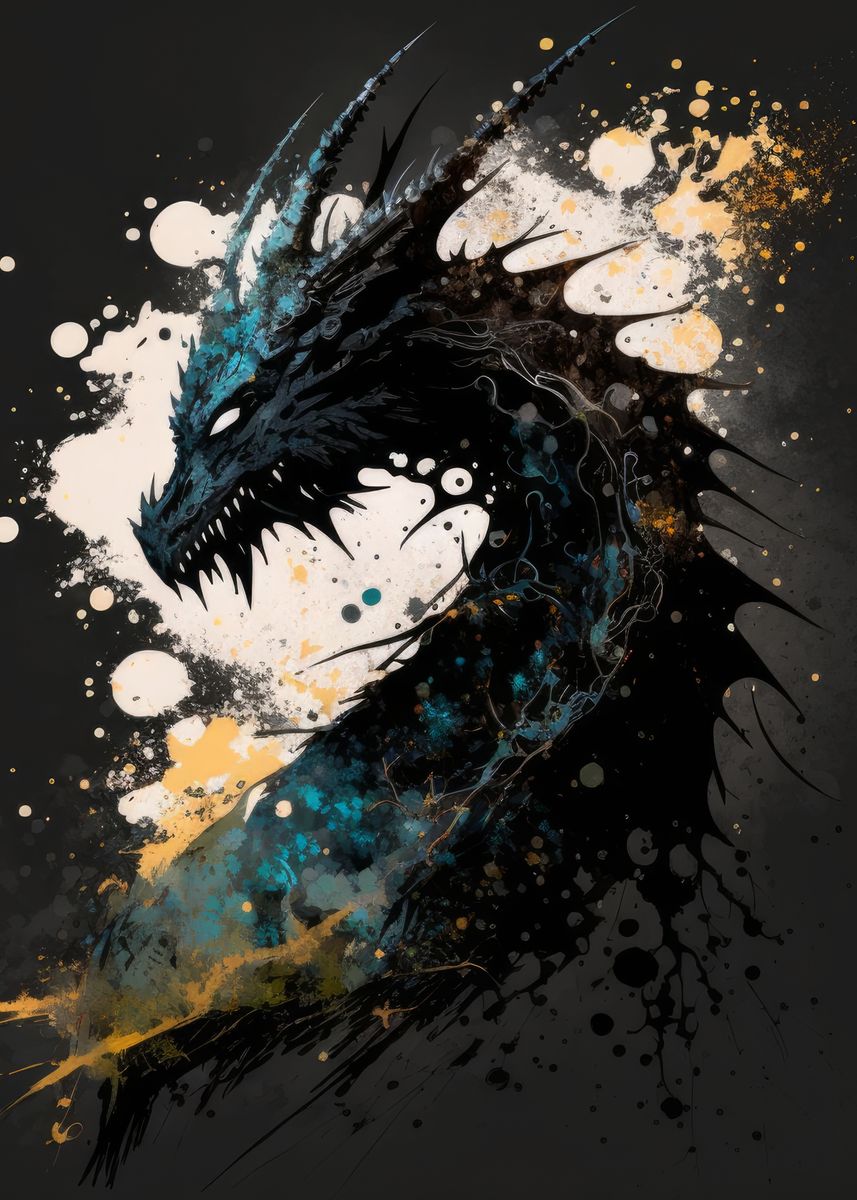 'Dragon ' Poster, Picture, Metal Print, Paint By Geffrey Richards ...