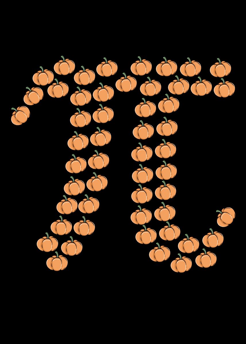'Funny Pi Joke Pumpkin Pie' Poster, picture, metal print, paint by ...