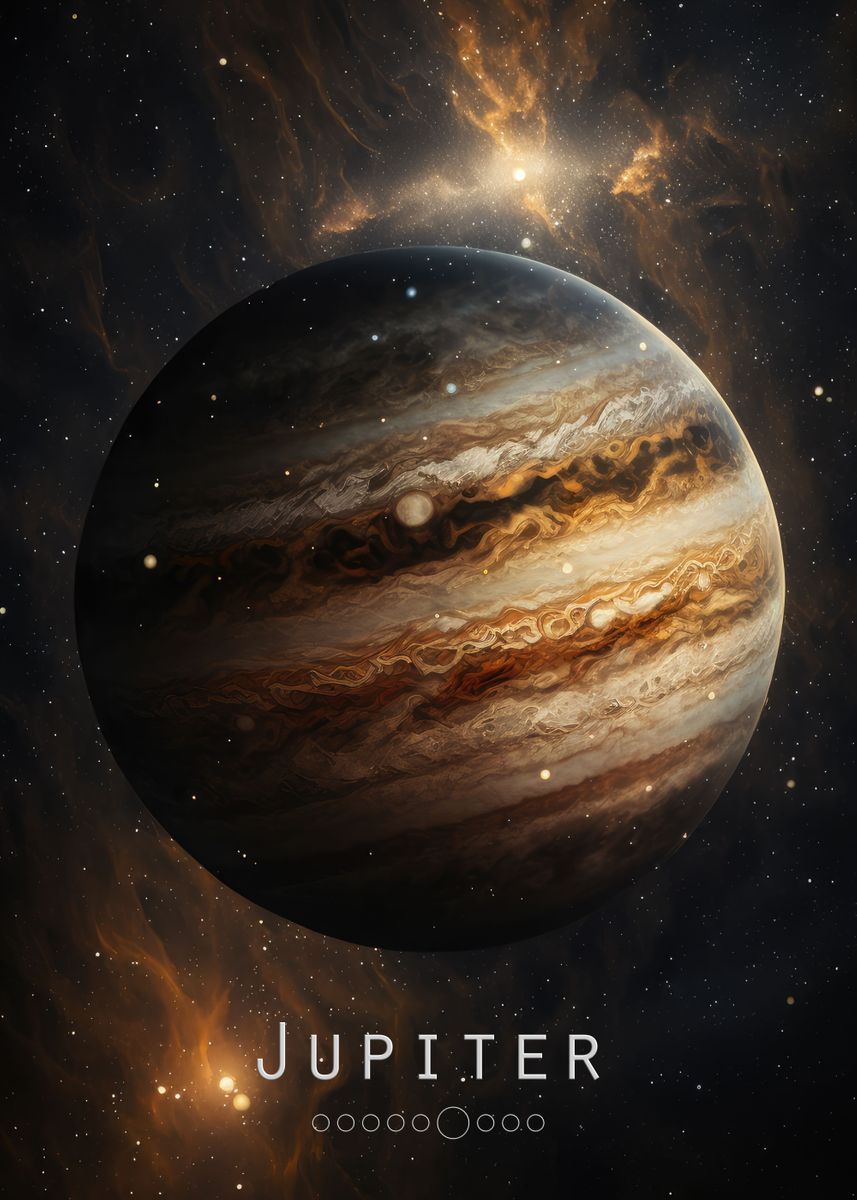 'Jupiter Number 5' Poster, picture, metal print, paint by Fireabend ...