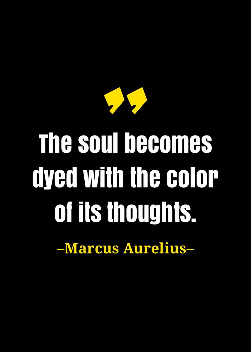 'Marcus Aurelius quote' Poster, picture, metal print, paint by Gembull ...