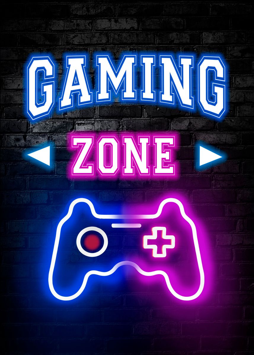 'Gaming Zone' Poster, picture, metal print, paint by Metal Posters ...