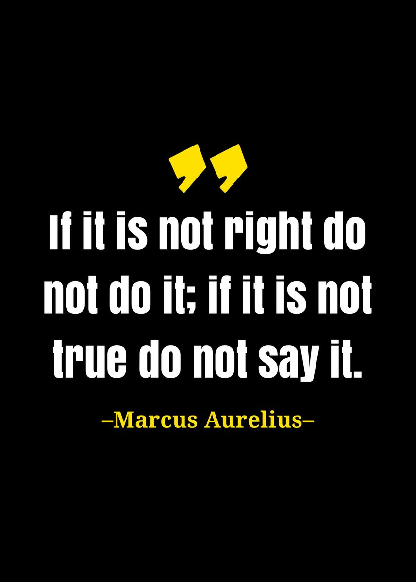 'Marcus Aurelius quote' Poster, picture, metal print, paint by Gembull ...