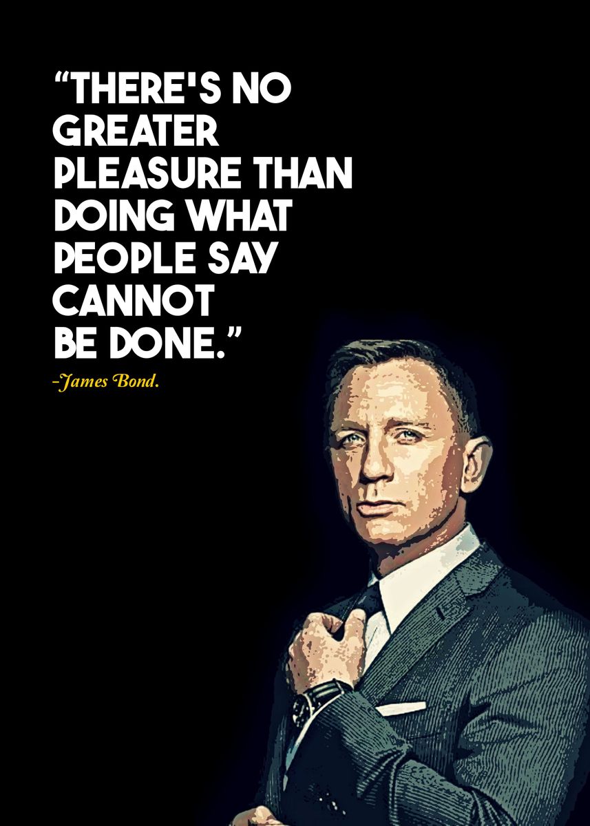 'James Bond ' Poster, picture, metal print, paint by Sahlan Displate