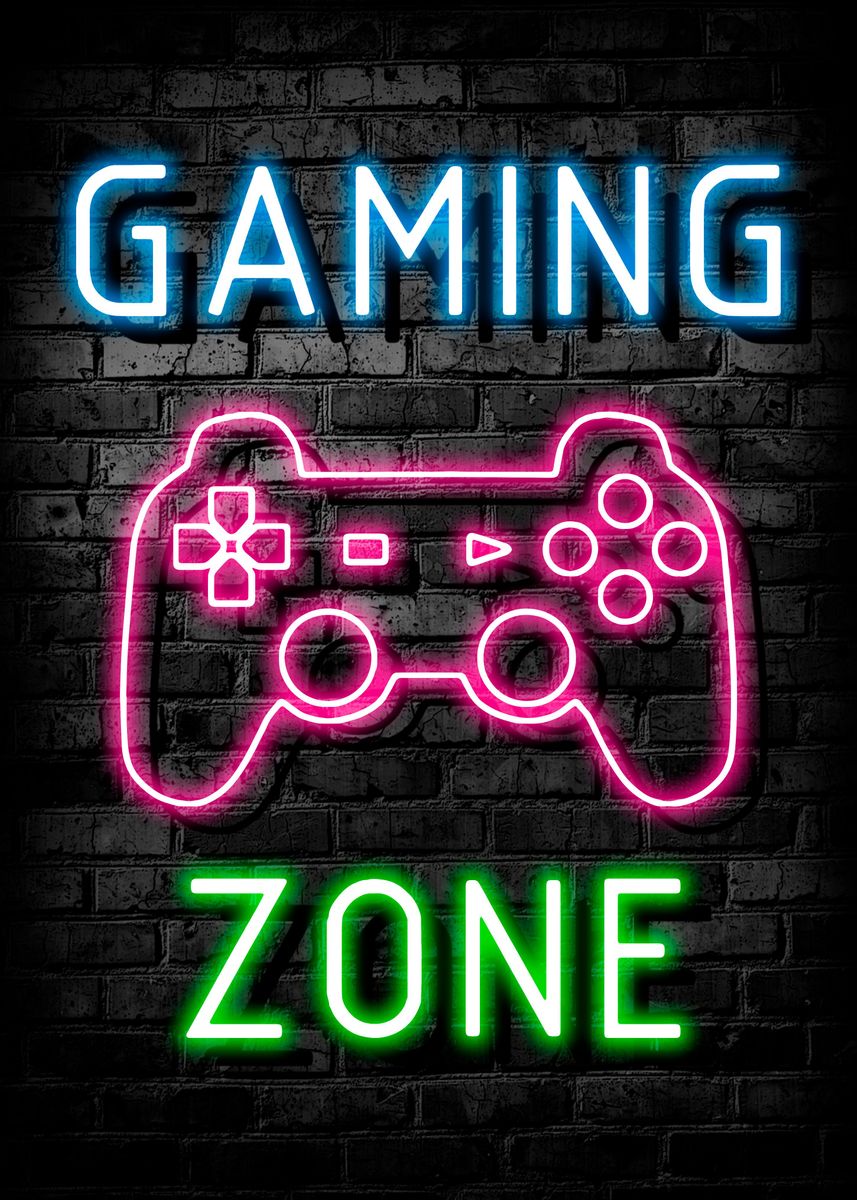 'Gaming Zone ' Poster by Metal Posters | Displate