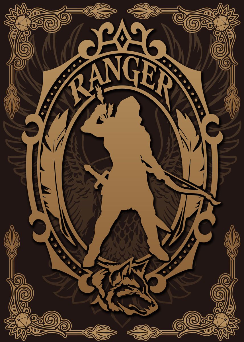 'Ranger RPG CHARACTER' Poster, picture, metal print, paint by LouteCrea ...