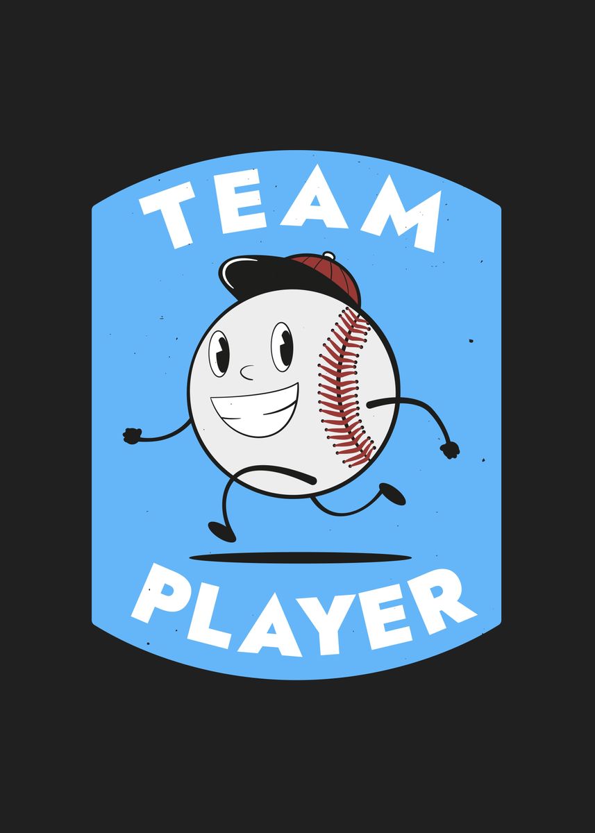 'Baseball Fan Vintage' Poster by Foxxy Merch Displate