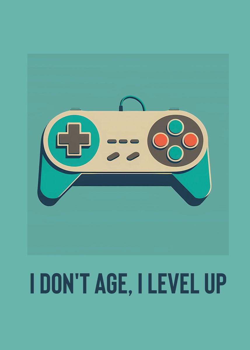 'Game controller quotes ' Poster by Maxline Ziddah Displate