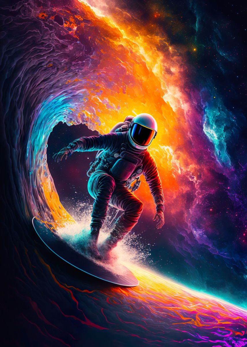 astronaut surfer