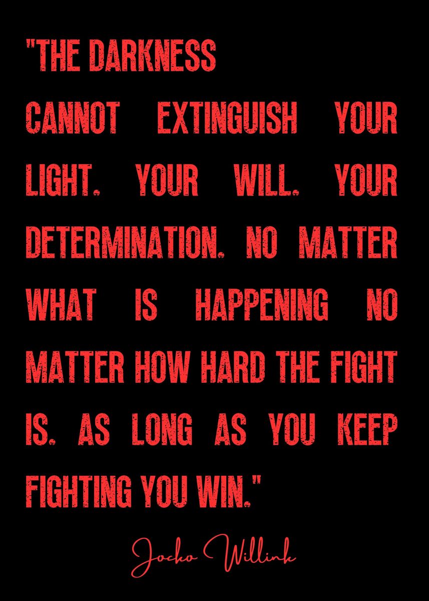 'Keep Fighting' Poster, picture, metal print, paint by Nae | Displate