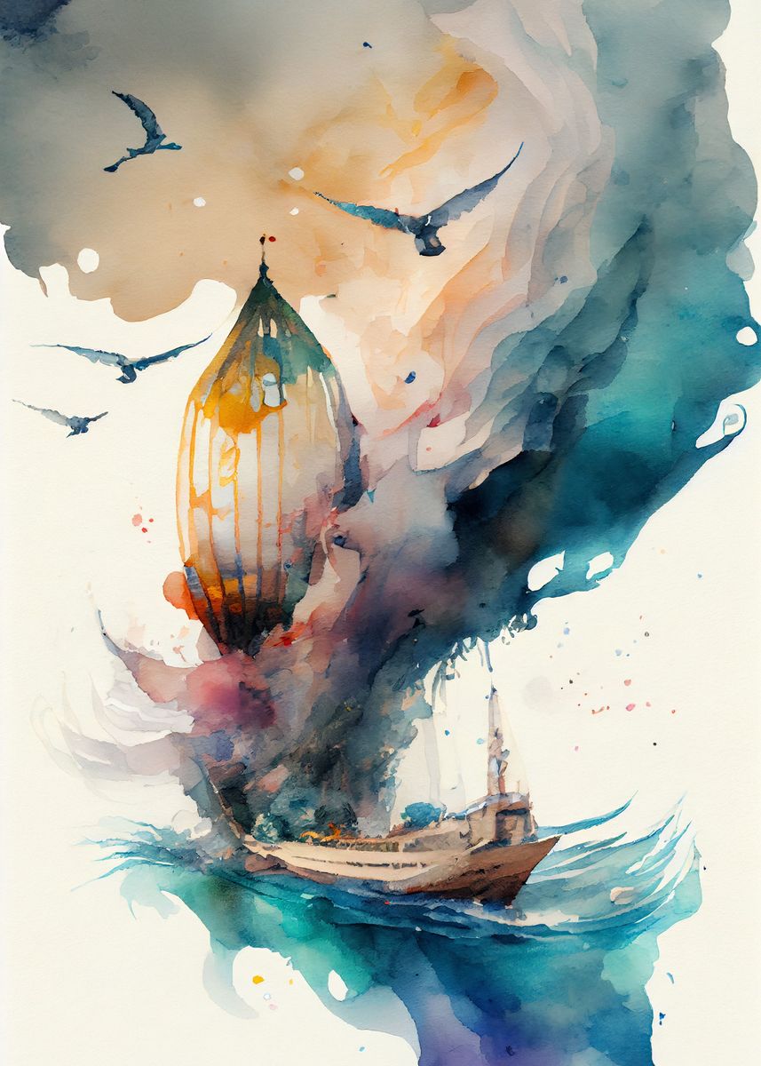 'Journey Through Color' Poster, picture, metal print, paint by Polymath ...