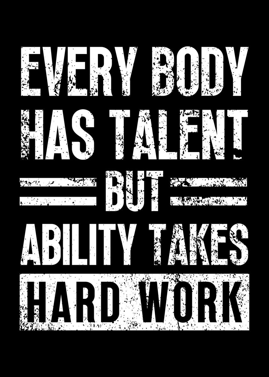 'Motivation Sport Quotes' Poster, picture, metal print, paint by Yess ...