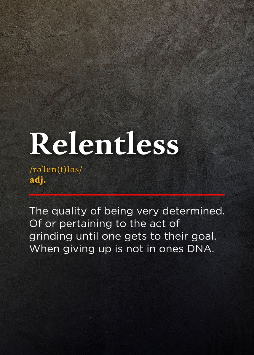 relentless-poster-picture-metal-print-paint-by-holosomnia-displate