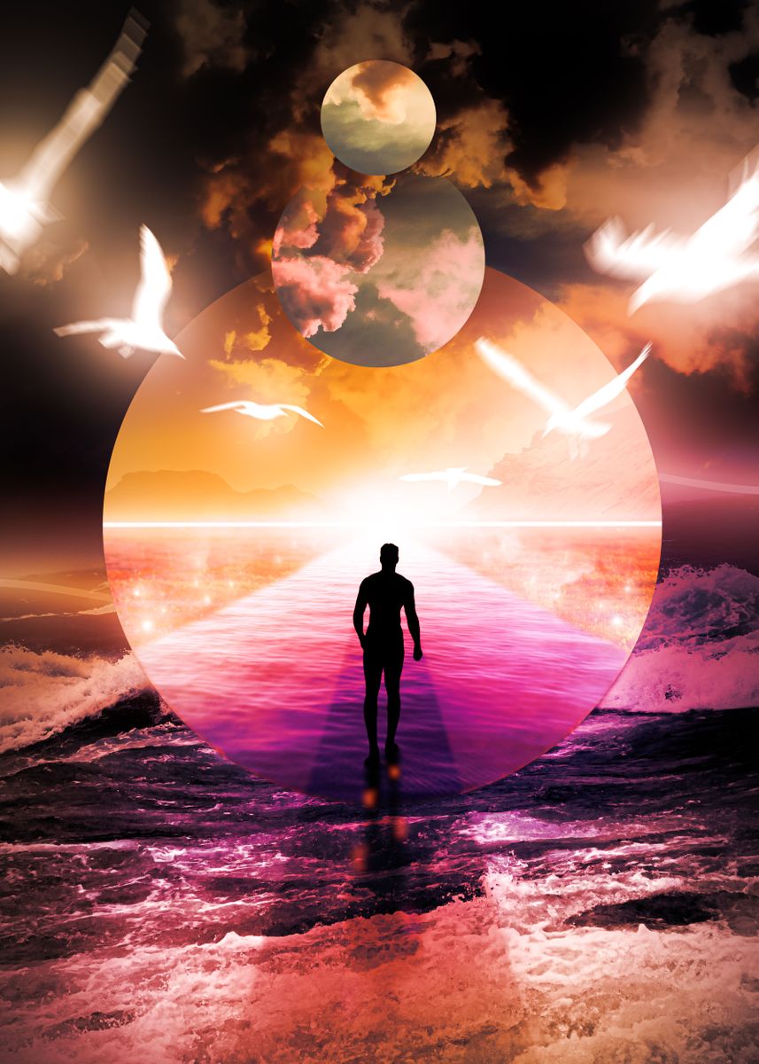 'TidalPeace' Poster, picture, metal print, paint by TiDi | Displate