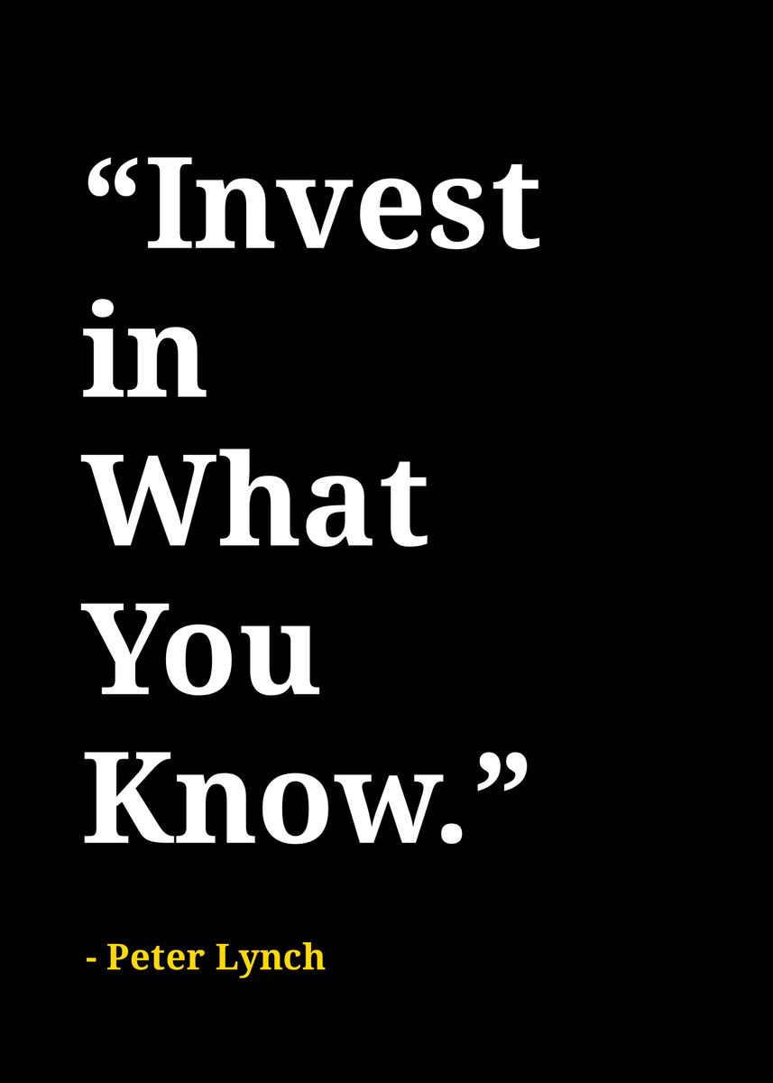 'Peter Lynch quotes ' Poster, picture, metal print, paint by iwak ayam