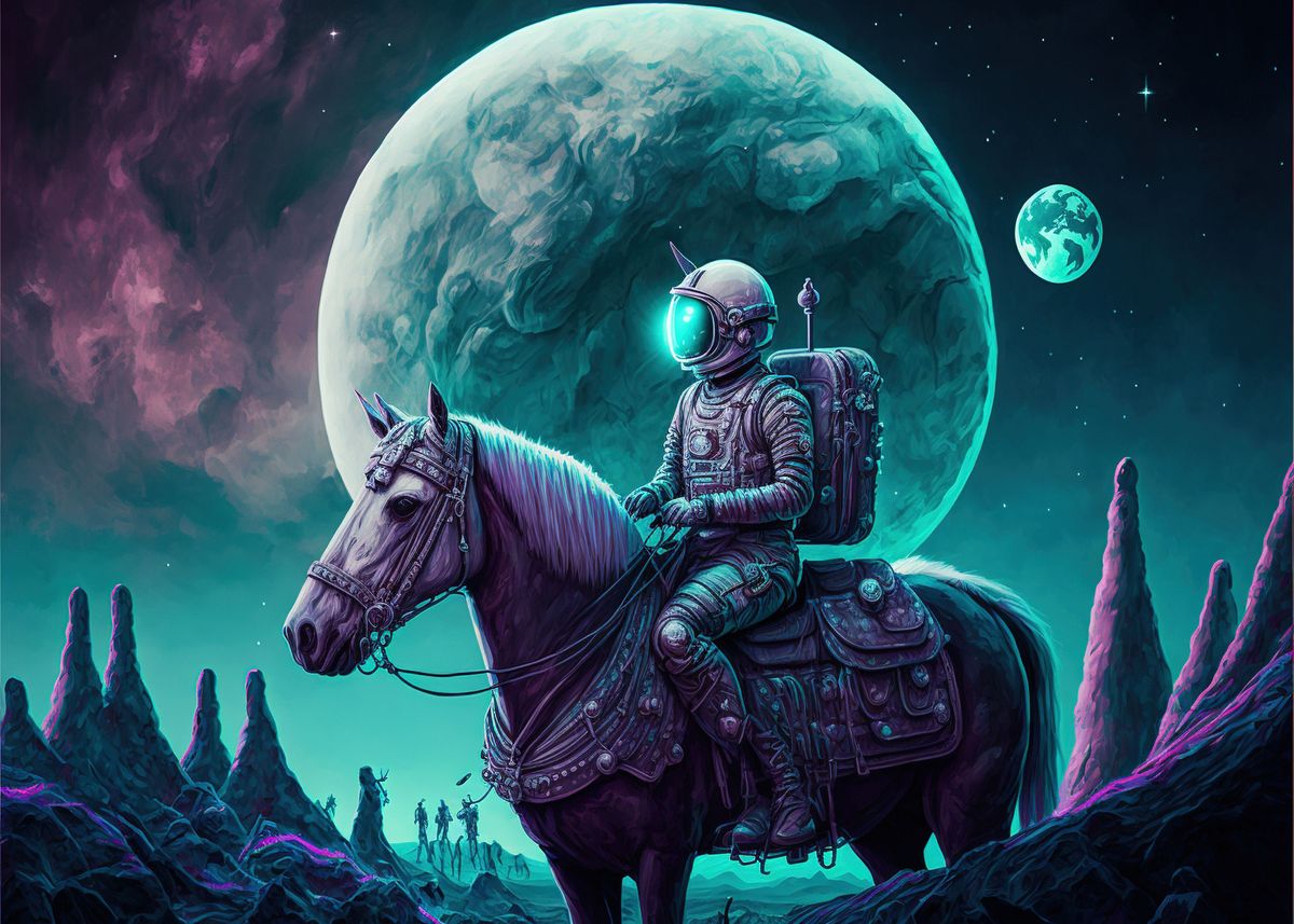 horse-space-traveling-poster-by-designersen-displate