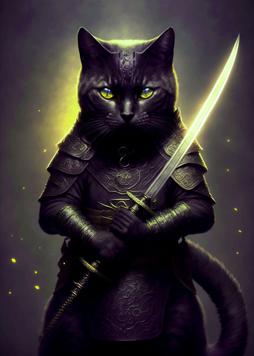 'Ninja Cat' Poster by XENOS Displate