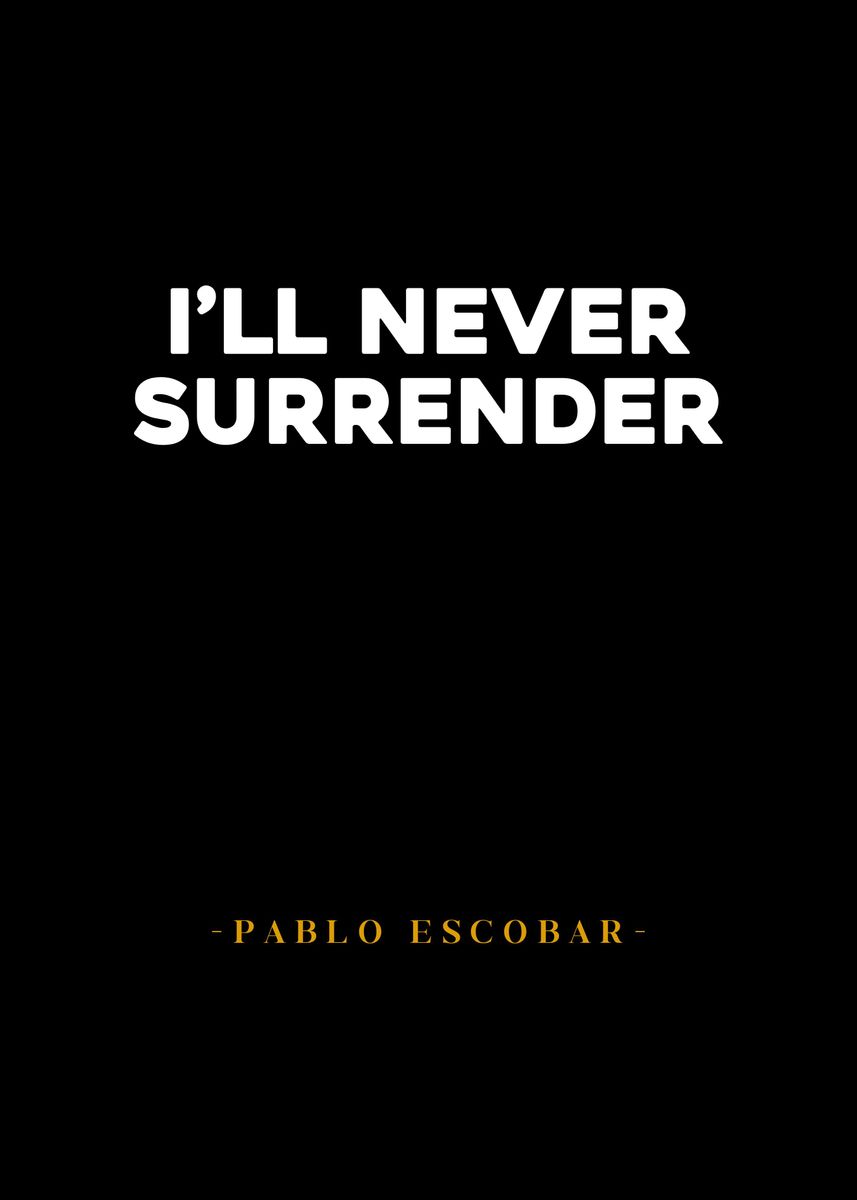 'Pablo Escobar ' Poster, picture, metal print, paint by Sahlan | Displate