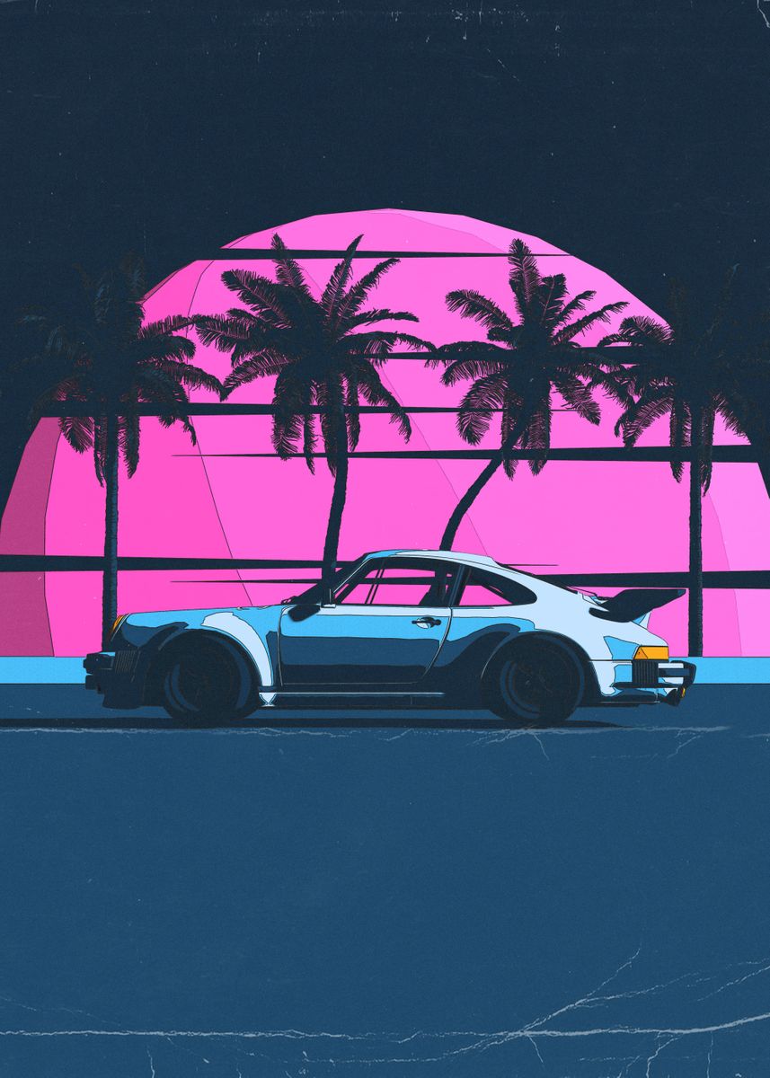 'Porsche 911 Turbo' Poster by Srabon Arafat | Displate