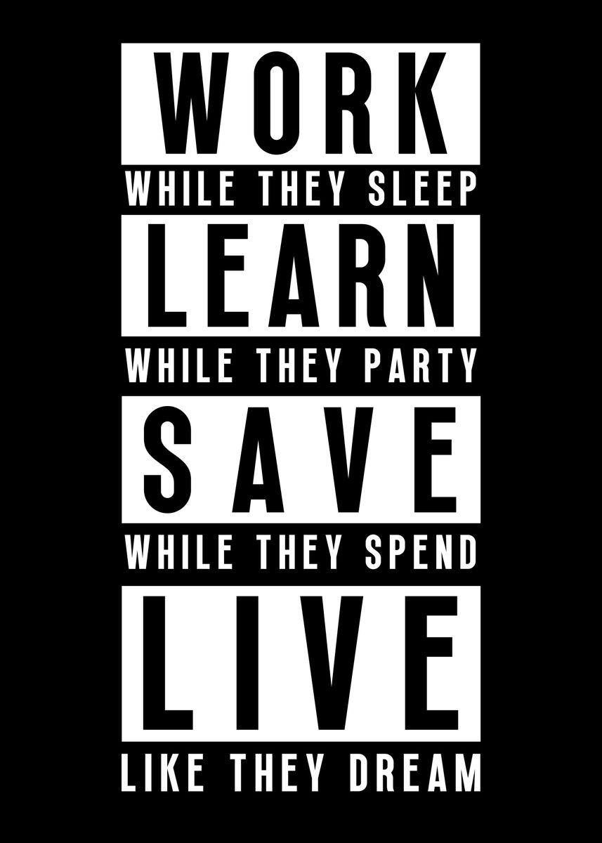 'Business Motivation' Poster, picture, metal print, paint by Yess ...