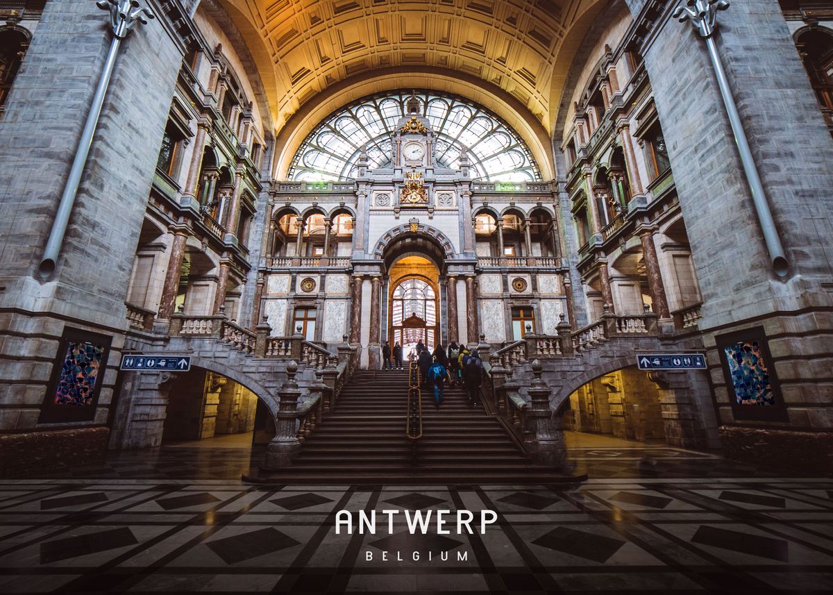 'Antwerp ' Poster by Famous City Displate